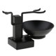 thumbnail image 4 of conjunto de soporte de cepillo de afeitar de aleación para hombre, taza de afeitado, portavasos, estante para tazas, negro, 4 of 5