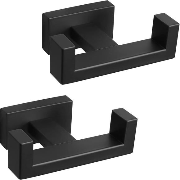 Gancho Doble NearMoon Acero Inoxidable SUS304 Negro Mate