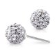 thumbnail image 1 of Pendientes Crystalline Azuria de plata de ley 925 de 8 mm para mujer, 1 of 7