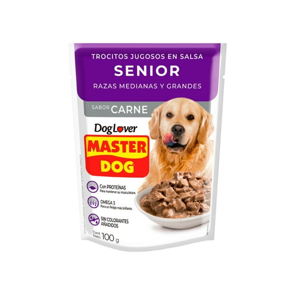 Sobres de Alimento Húmedo Master Dog Senior 20 un.
