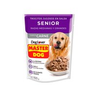 Sobres De Alimento Húmedo Master Dog Senior 20 Un.