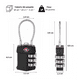 thumbnail image 3 of Candado de seguridad con cable de acero y clave de 3 dígitos, negro, 3 of 3