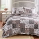thumbnail image 2 of Juego de colcha Greenland Home Fashions Giulia, talla doble, gris, 2 of 7