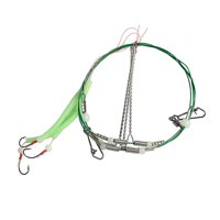 Magideal - Líderes De Pesca Con Anzuelos, Manguera Luminosa, Alambre De Acero, Líder De Pesca, Aparejos De Anzuelo, Aparejos De Pesca En Agua Salada, Equipo De Pesca Gancho 20Mmx9Mm