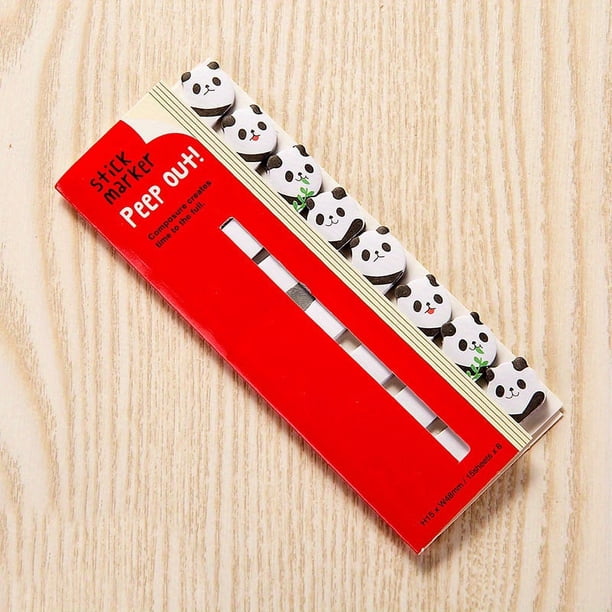 Get Organized with our Kawaii Cartoon Animals Stationery Set - Includes 1pc Marker, Memo Pad, Sticky Bookmark Flags, Index Tab, Sticky