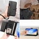 thumbnail image 2 of Funda tipo cartera para REALME Q3I 5G con bolsillo con cremallera, tarjetero, soporte, correa para la muñeca y tapa de cuero Negro, 2 of 5