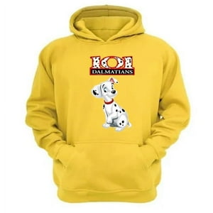 Genérico - Poleron Canguro 101 Perritos Manchas Amarillo Talla S Unisex