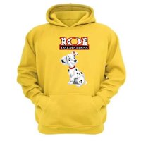 Genérico - Polerón Canguro 101 Perritos Manchas Amarillo Talla M Unisex