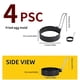 thumbnail image 3 of 4 Pack Stainless Steel Egg Ring, SurgeHai Non-Stick Egg Ring, McMuffin, Sandwiches, Frying Or Shaping Eggs, Household Breakfast Cooking Tools, 3 of 4