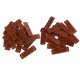 thumbnail image 1 of 40pcs etiquetas de etiquetas hechas a mano de cuero marrón retro diy coser parches artesanales, 1 of 5