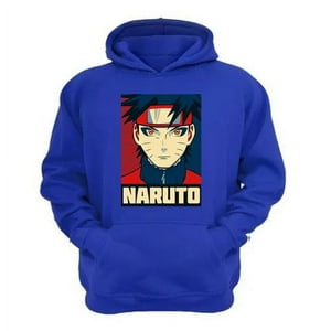 Genérico - Polerón Canguro Naruto Azul Talla M Unisex