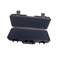 Ioensy - Caja De Herramientas Larga, Accesorios De Garaje, Reparaciones Mecánicas, Piezas Pequeñas Duraderas, Caja De Herramientas Negra + Algodón