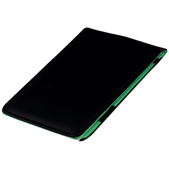 Libreta de puntuación de golf con portalápices, funda de piel sintética para tarjetas de distancias, ideal para aficionados al golf. Incluye portalápi