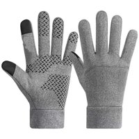 Xusx111 - 2 Paquetes De Guantes De Invierno Para Hombres Mujeres Guantes De Pantalla Táctil Tiempo Frío Caliente Conducir Guantes De Carrera (Gris, Xl)