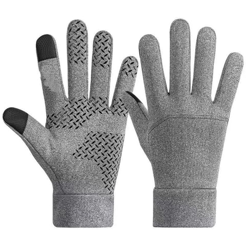 Xusx111 - 2 Paquetes De Guantes De Invierno Para Hombres Mujeres Guantes De Pantalla Táctil Tiempo Frío Caliente Conducir Guantes De Carrera (Gris, Xl)