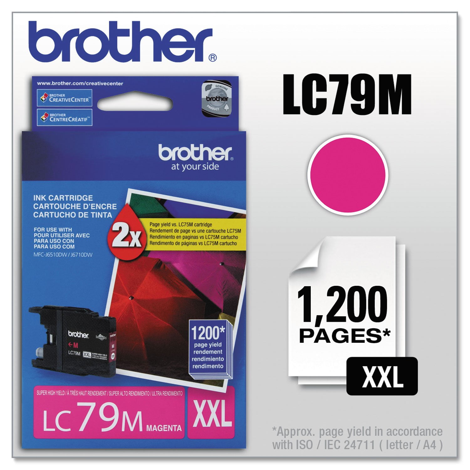 Cartucho De Tinta Brother Lc79m Super High Yield Magenta