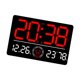 thumbnail image 3 of Reloj De Pared Digital Decoración Del Hogar Despertador LED Para La Sala De Estar Interior De Dormitorio Rojo, 3 of 5