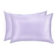 thumbnail image 1 of Fundas de almohada de seda Jocoku, 100% seda de morera estándar, color morado claro, 1 of 6