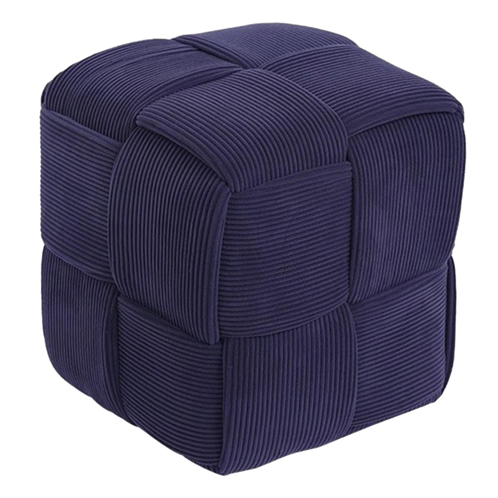 Magideal - Taburete Otomano Reposapiés, Asiento Moderno Para Niños, Taburete Otomano Estable Para Pies, Taburete Pequeño Para Casa, Apartamento, Sala De Juegos, Azul Oscuro