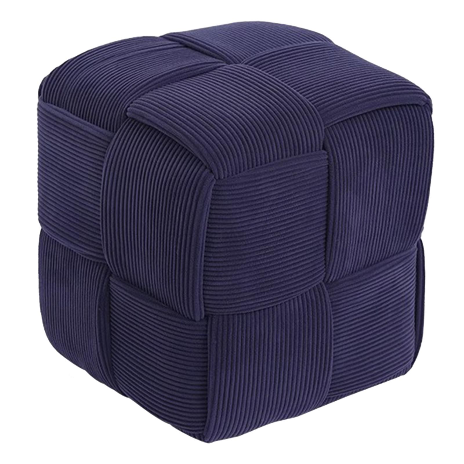 Magideal - Taburete Otomano Reposapiés, Asiento Moderno Para Niños, Taburete Otomano Estable Para Pies, Taburete Pequeño Para Casa, Apartamento, Sala De Juegos, Azul Oscuro