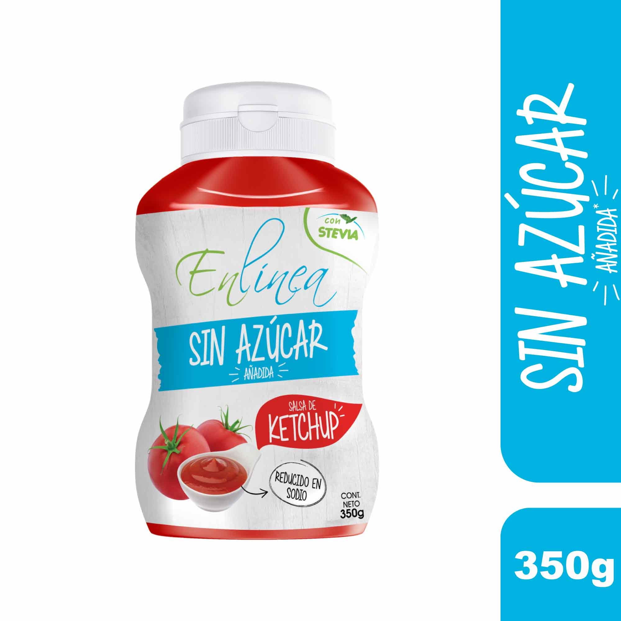 Ketchup Reducido En Azucar Squeeze 350 g En Línea