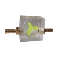 Magideal - Medidor De Flujo De Flujo De Agua De 8 Mm, Oficina De Medición De Acrílico, Herramienta De Medición De Líquido De Enfriamiento De Agua Fría Pa Tipo D