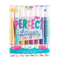 Mooving/Estuche Marcadores, Superposición/16 Colores/Punta Biselada/Punta Redonda