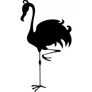 Rienda Libre Graphics - Decomural Flamingo Silhouette Bird Ws-33492