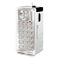 Luz Emergencia C/Radio Fm 300Lm/24Led/6W Macrotel Ms-6750R