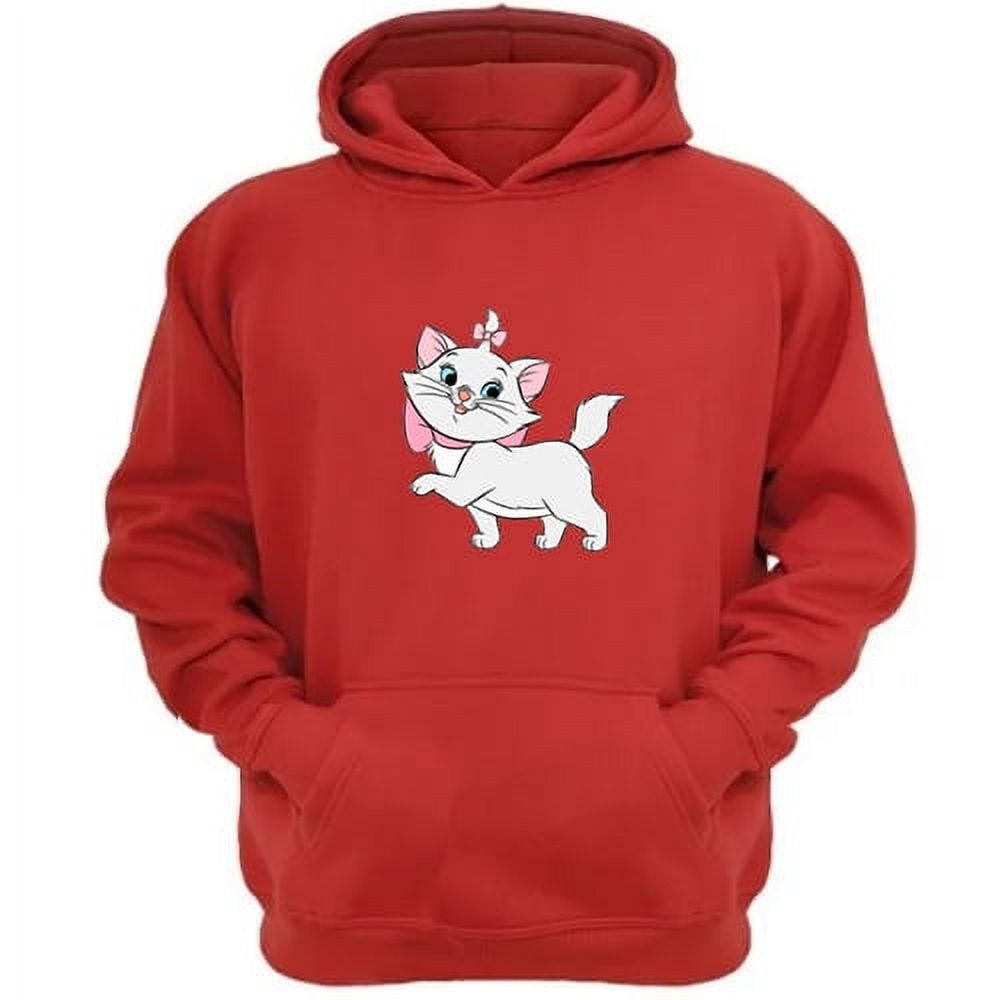 Genérico - Polerón Canguro Gatos Aristócratas Rojo Talla Xs Unisex
