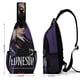 thumbnail image 2 of Miércoles Riñonera Bandolera con Estampado Integral para Hombres y Mujeres, Bolso Cruzado Gráfico de Tendencia, Mochila de Hombro Streetwear para Ciclismo y Deportes, Riñonera Versátil Casual, 2 of 6