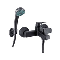 Stretto - Monomando Llave Grifo Para Tina Ducha Modelo Modena Negro