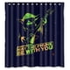 thumbnail image 1 of Cortina de ducha de Star Wars Yoda tocando la guitarra, juego de cortina de baño con ganchos, tamaño 66 x 72 pulgadas, 1 of 3