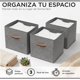 thumbnail image 2 of Pack 3 Cajas Cubo Organizador Plegable Tela Closet Ropa Etc, 2 of 10