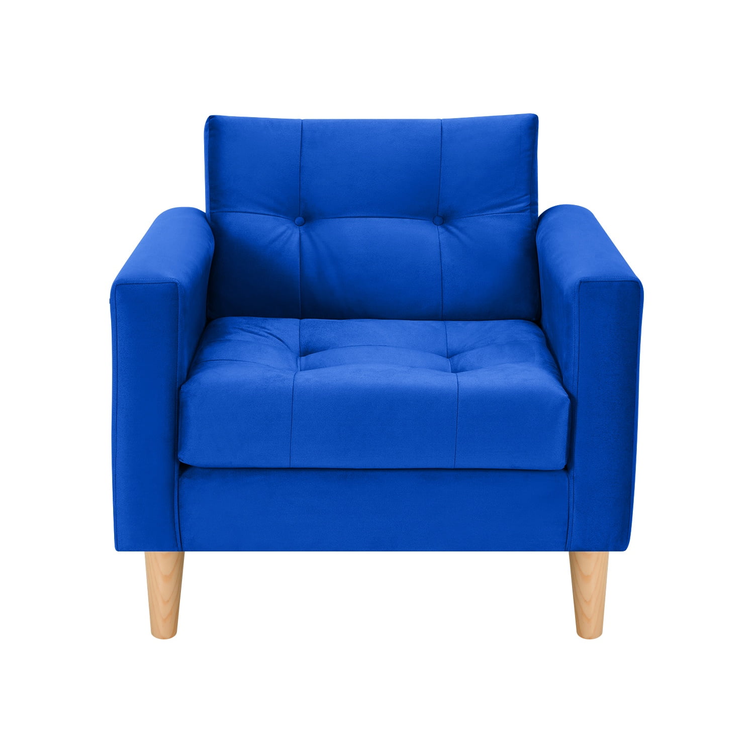 Bodevir - Sofa Retro 1c Felpa 05 Azul Rey