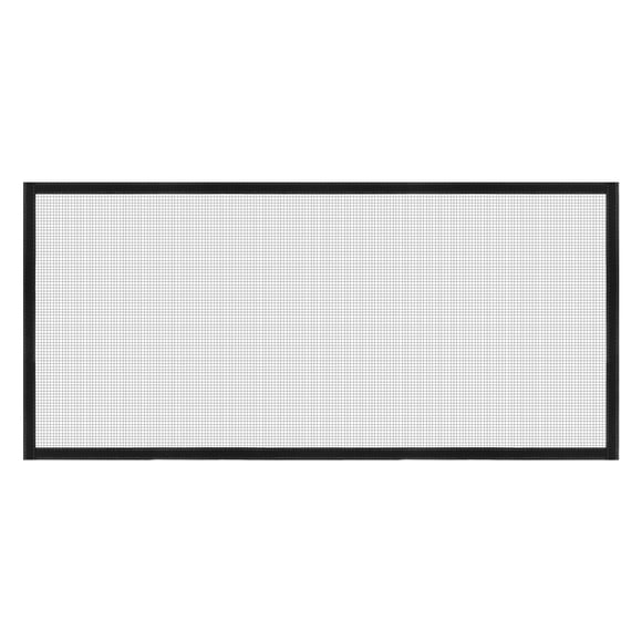 Malla de Pantalla de Ventana Uxcell, 28" x 59" Malla de Red de Fibra de Vidrio para Bricolaje con Marco Gris y Borde Adhesivo de Gancho y Bucle
