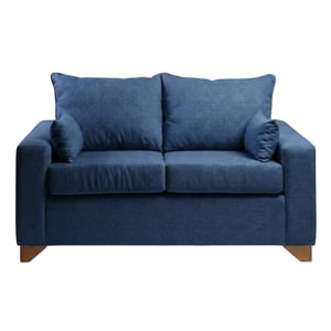 Diseños Valestrini - Sofa Stefanny En Lino Azul