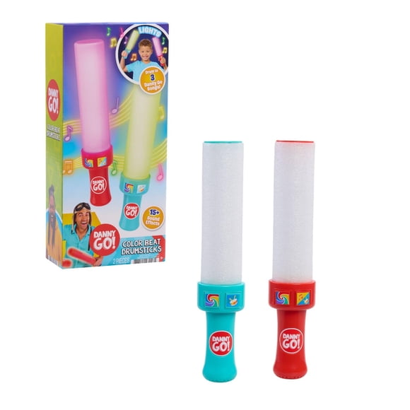Baquetas Musicales Just Play Danny Go! Luminosas 29 cm
