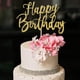 thumbnail image 1 of Decoración Para Pastel Handmade Glitter Feliz Cumpleaños Dorado, 1 of 5