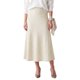 thumbnail image 1 of INSPIRE CHIC Falda de Punto de Cola de Sirena para Mujer Cintura Alta Elástica Elegante Cálida de Invierno Casual Oficina Salir Maxi Faldas de Suéter Mediana Blanco Lechoso, 1 of 5