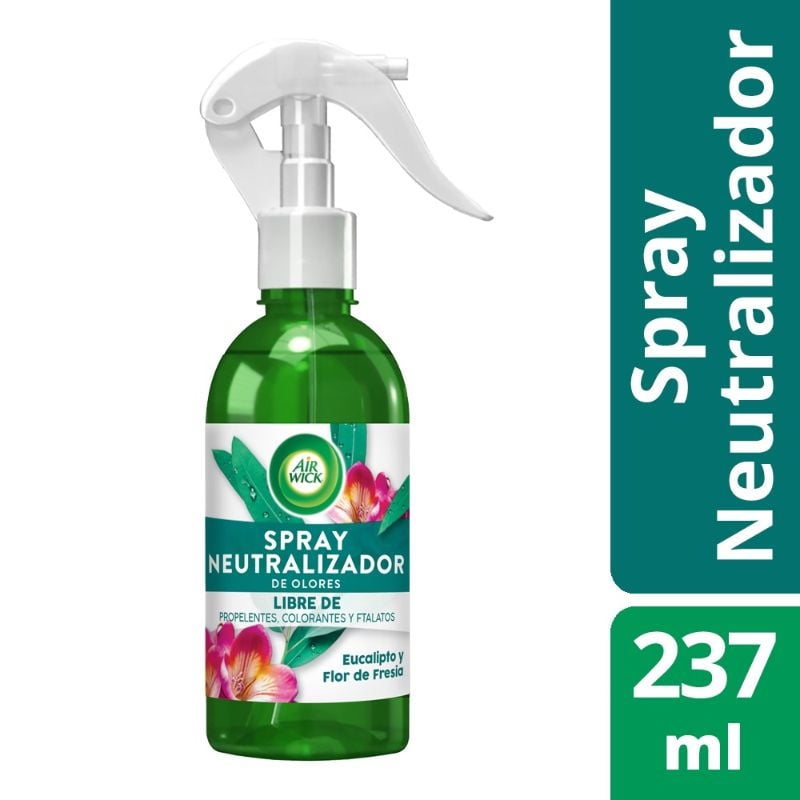 Air Wick - Desodorante Ambiental Aerosol Eucalipto Y Flor De Fresia Frasco