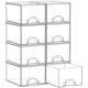 thumbnail image 1 of Cajas organizadoras Zeawec transparentes apilables de acrílico, paquete de 8, pequeñas, 1 of 9