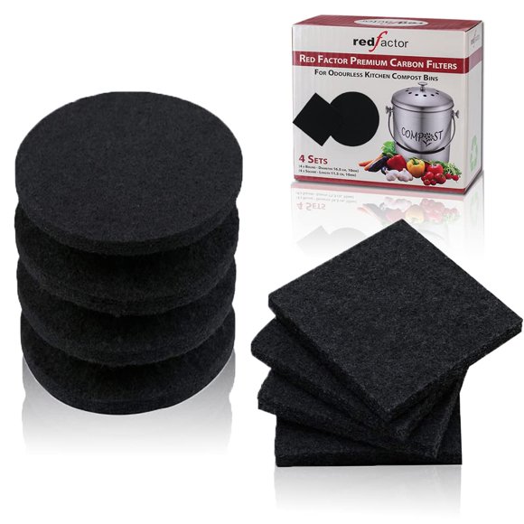Filtros De Carbón Para Contenedores De Abono De Cocina (paquete De 8)