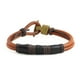 thumbnail image 1 of Pulsera unisex cuero naranja con detalles en cuero negro y café, 1 of 7