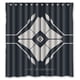 thumbnail image 1 of Cortina de ducha Eye's Up Guardian, juego de cortina de baño con ganchos, tamaño 66 x 72 pulgadas, 1 of 3