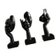 thumbnail image 3 of 3 Uds Estatuas De Pensador Figuras Modernas De Resina Para Estante Sala De Estar Decoración Del Hogar Negro, 3 of 3