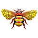 thumbnail image 1 of Arte De Pared De Abeja, Escultura De Bichos Para Sala De Estar, Artesanía De Metal, Acento Para El Hogar Al Aire Libre, 1 of 5