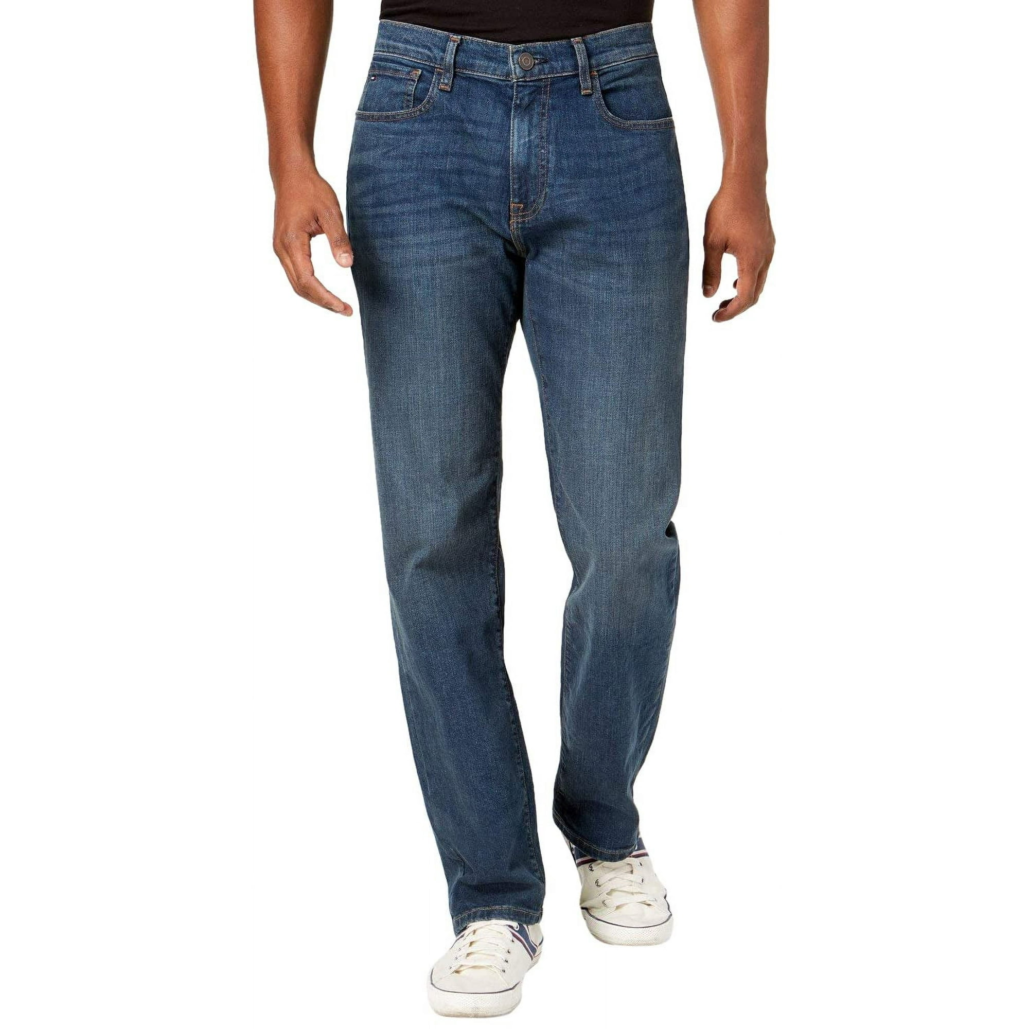 Vaqueros Tommy Hilfiger, Corte Holgado, Vintage, Lavado Oscuro, 36 De Ancho X 30 L