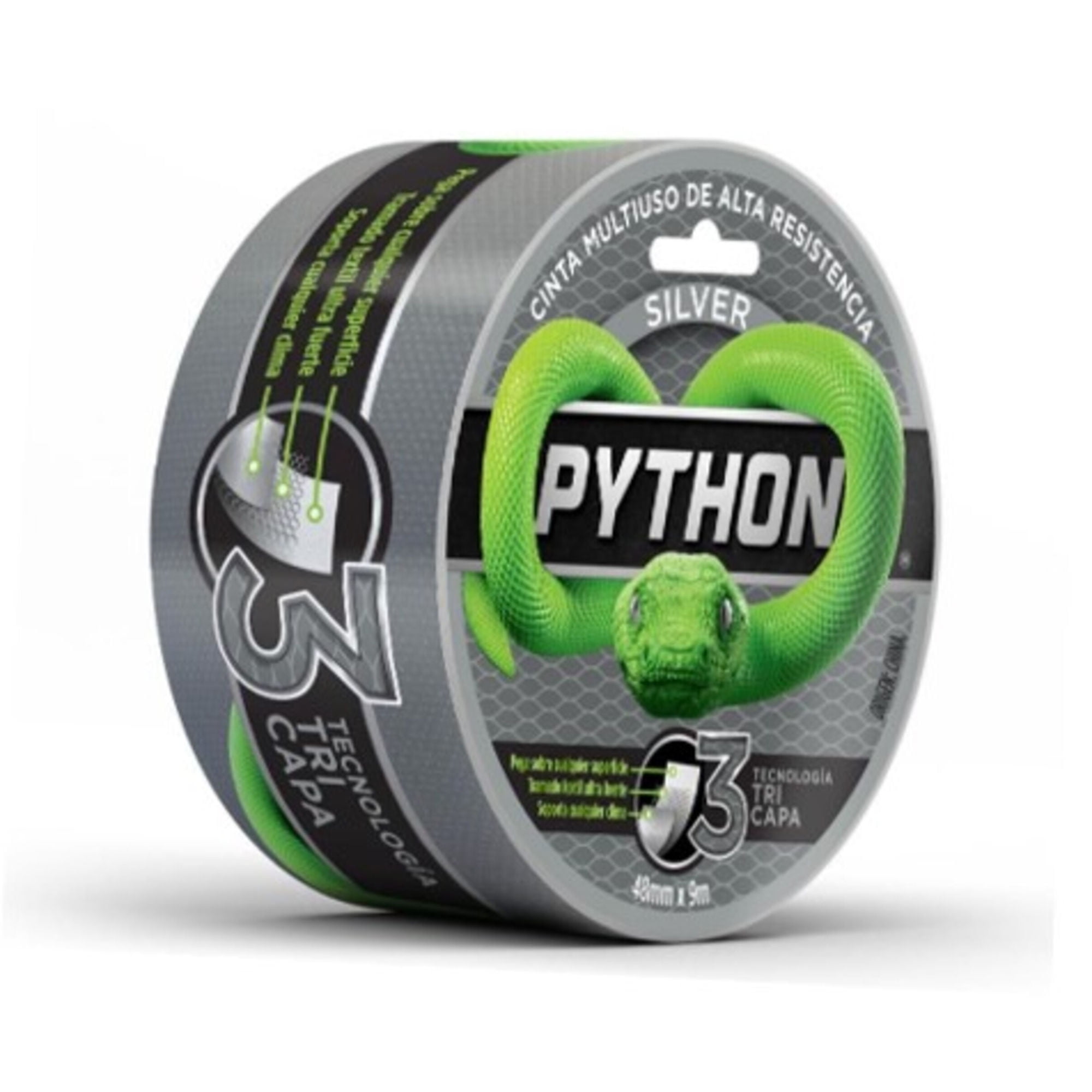 Cinta Adhesiva Python Gris Poxipol