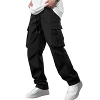Pantalones Cargo Comdecevis Para Hombre, Informales, Para Entrenamiento, Color Negro